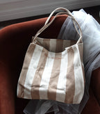Embroidered Tote Bags, Striped Bag
