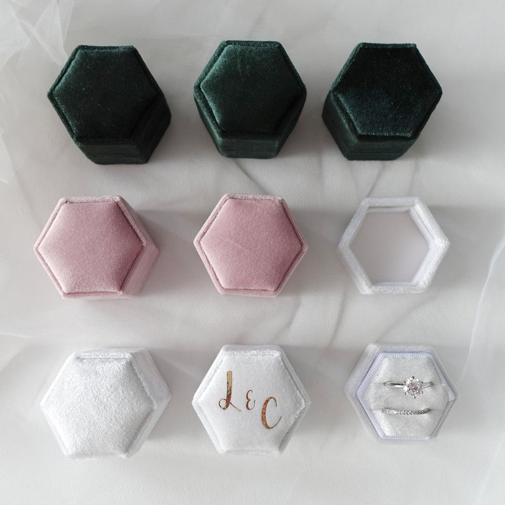 Personalized Velvet Ring Box