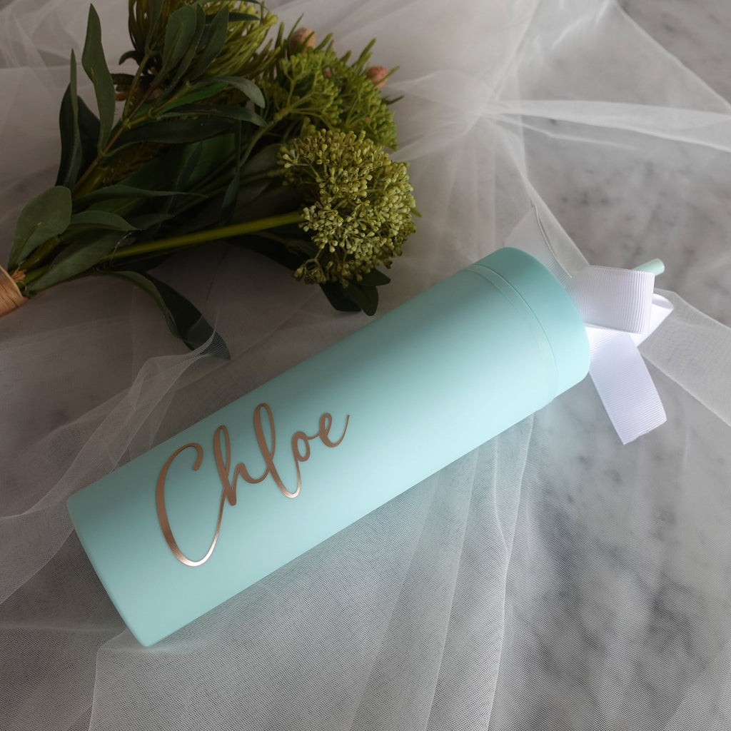 BeLettered. Personalised Skinny Tumbler with Straw