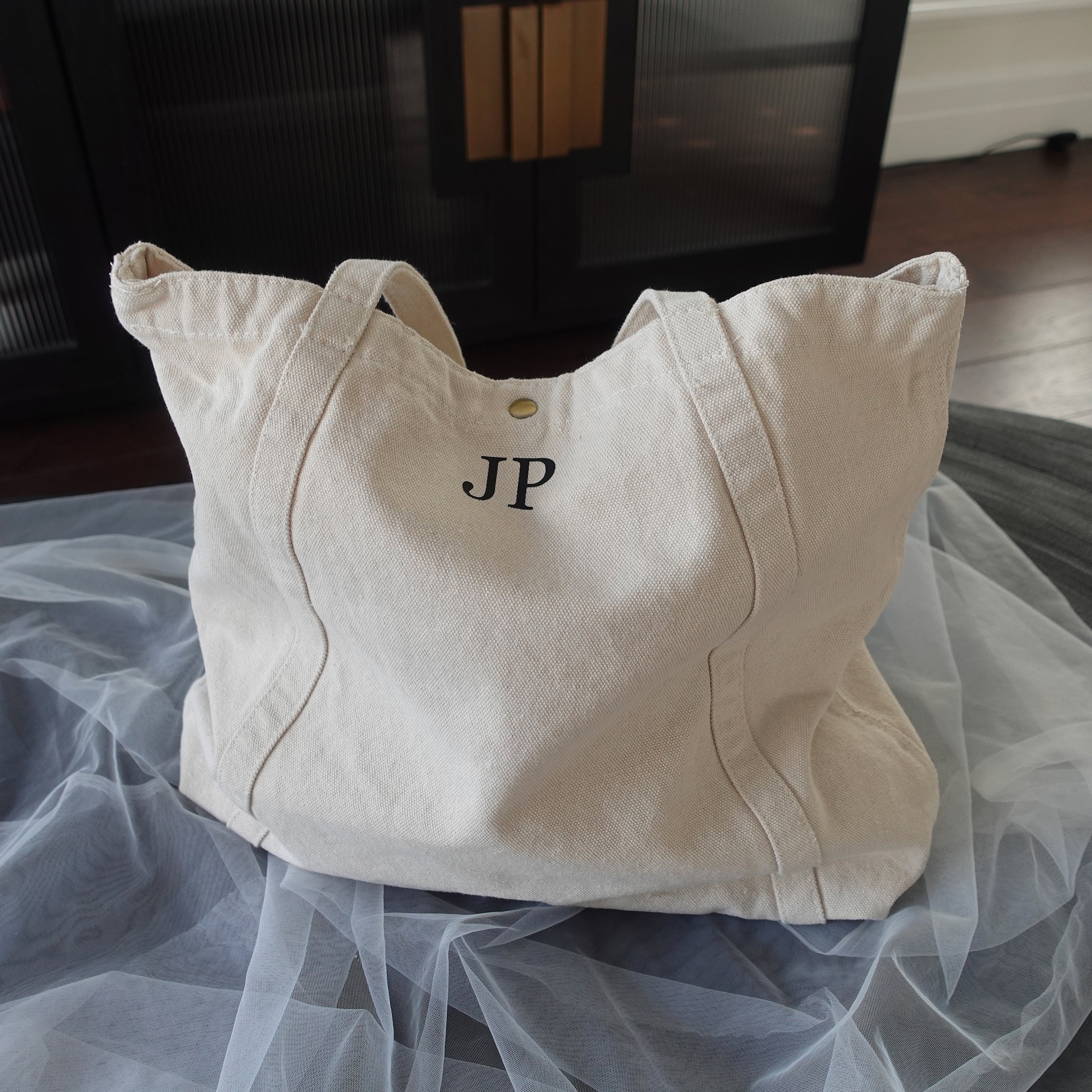 BeLettered. Personalized Canvas Tote Bag