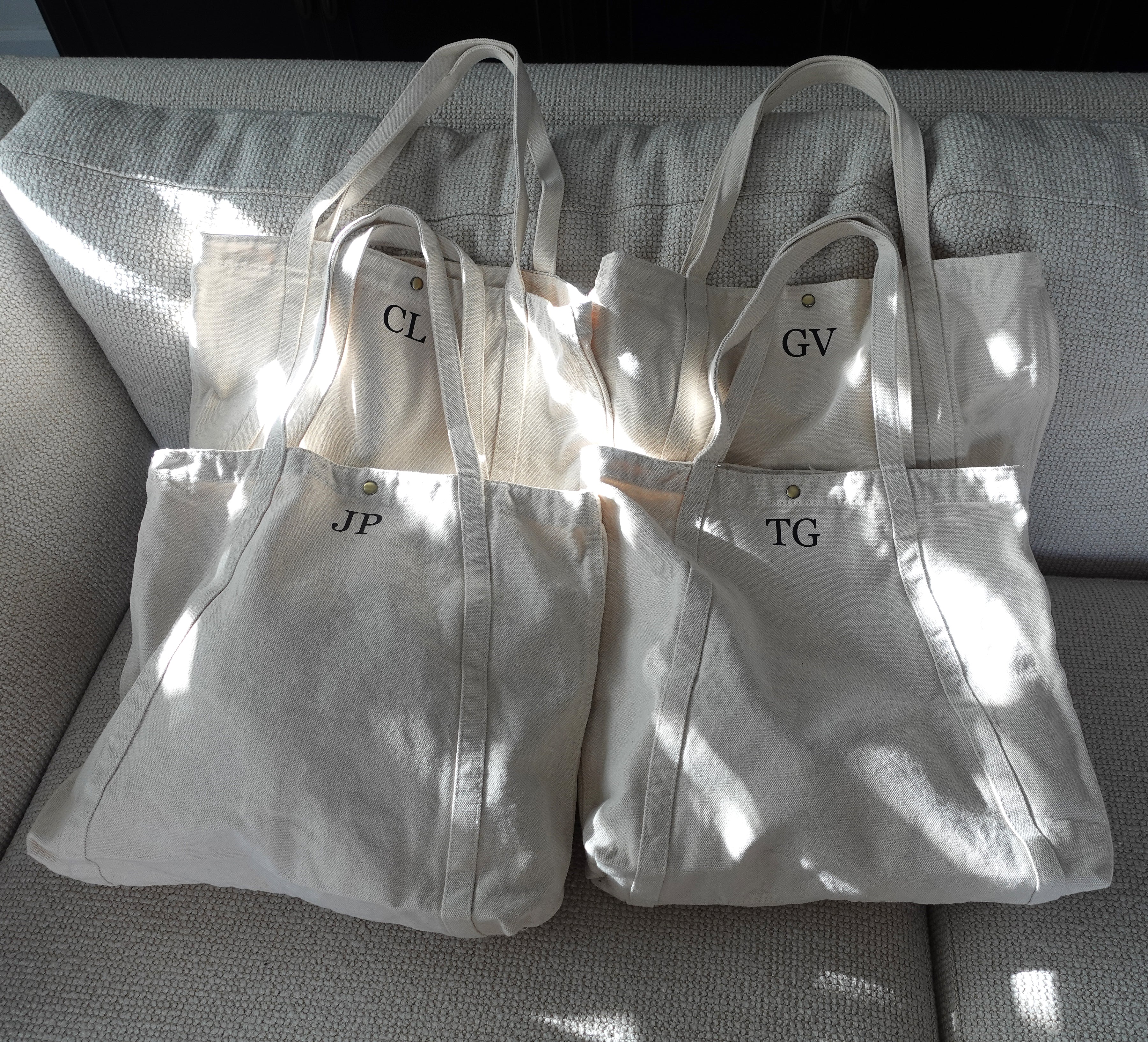 BeLettered. Personalized Canvas Tote Bag