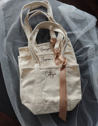 Personalized Mini Canvas Tote Bag, Shoulder Bag