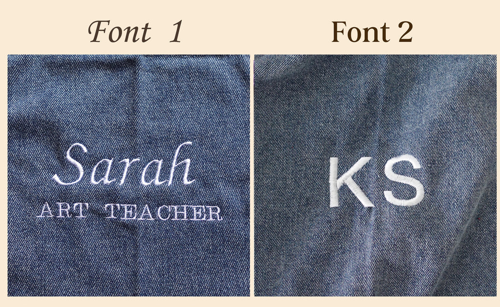 BeLettered. Custom Denim apron
