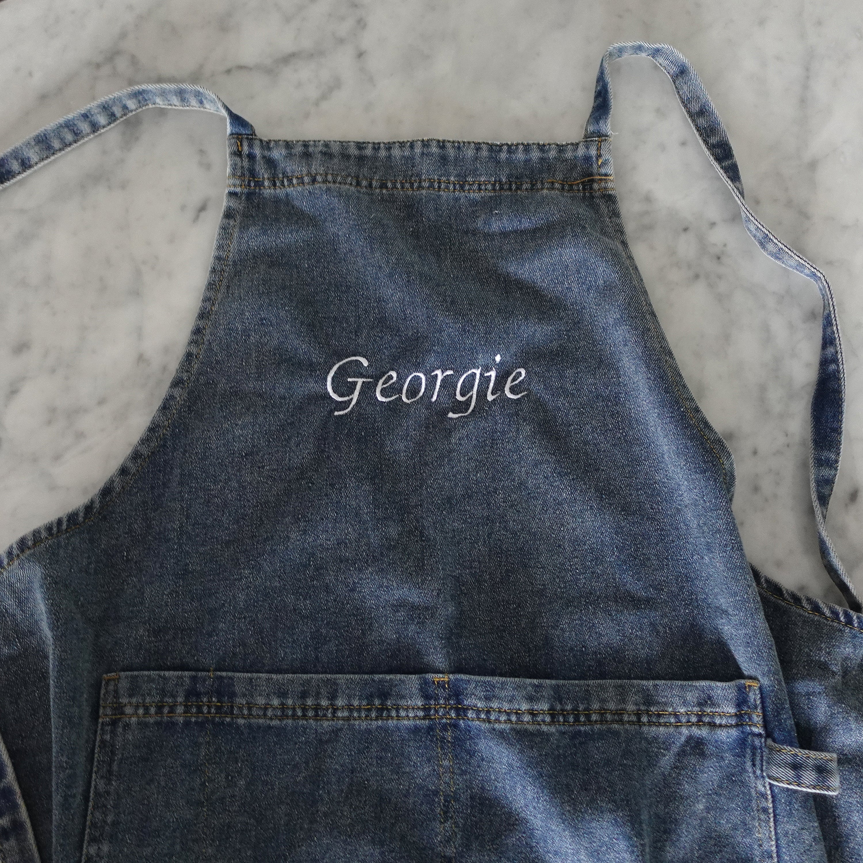 BeLettered. Custom Denim apron