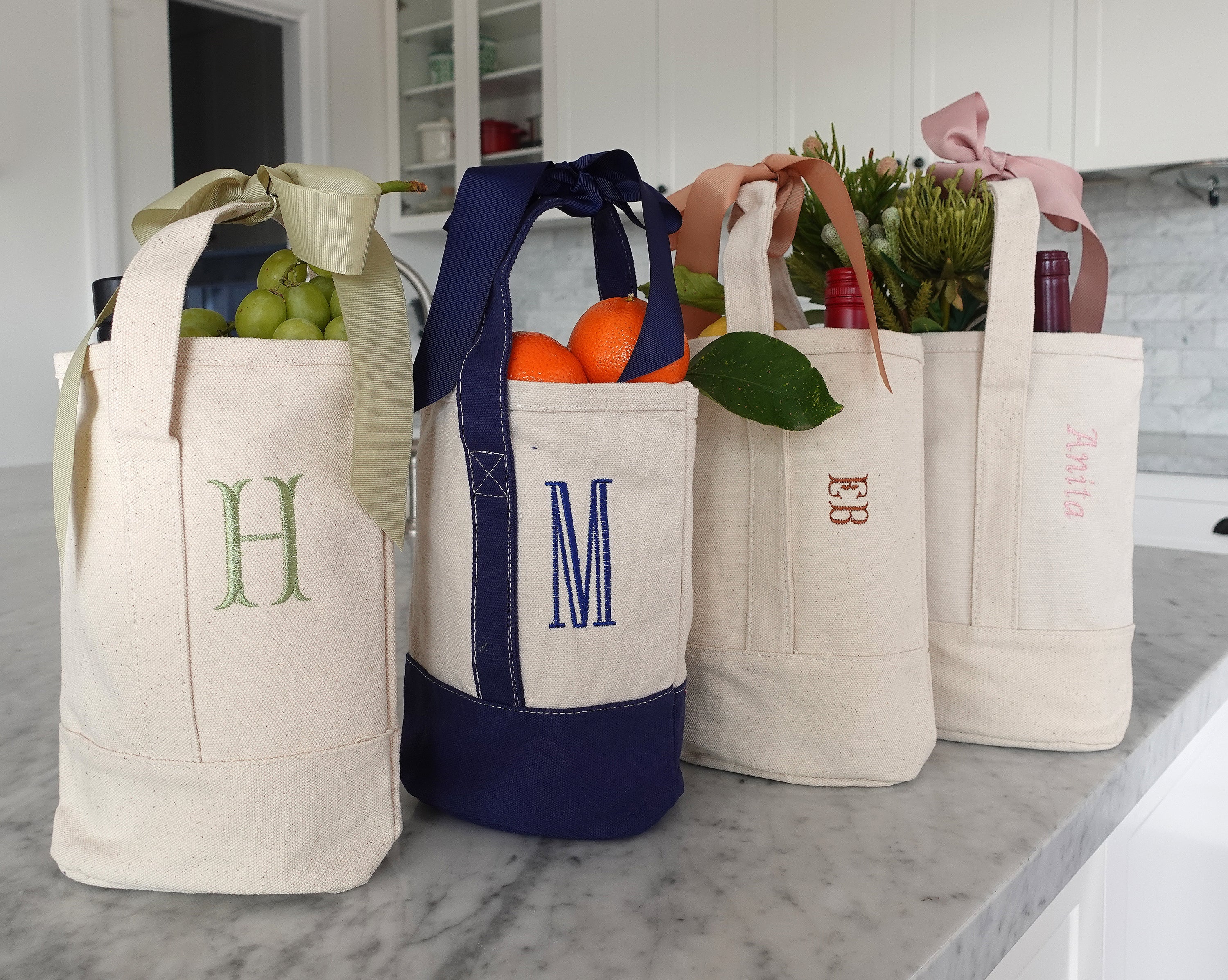 Tote + Tumbler Set, Personalized Wine Bag, Tote Bag