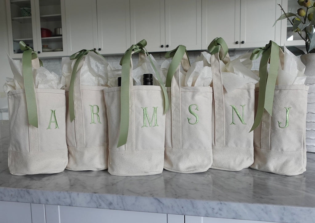 Tote + Tumbler Set, Personalized Wine Bag, Tote Bag