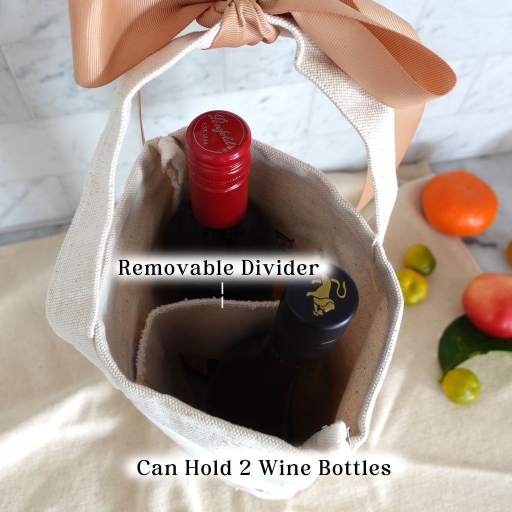 Tote + Tumbler Set, Personalized Wine Bag, Tote Bag