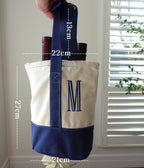 Tote + Tumbler Set, Personalized Wine Bag, Tote Bag