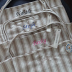 BeLettered. Personalized Striped Tote Bag