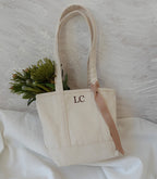 Personalized Mini Canvas Tote Bag, Shoulder Bag