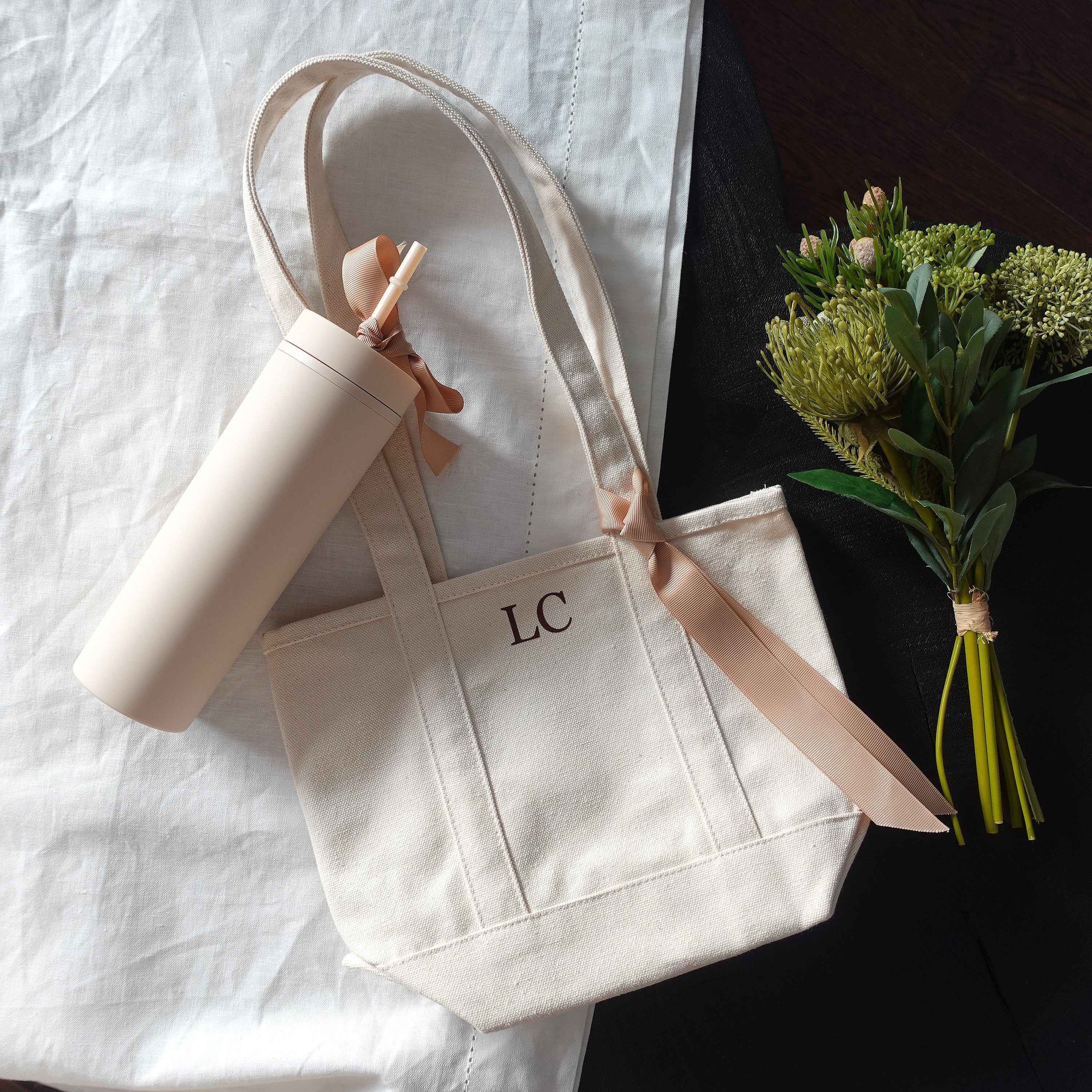 Personalized Mini Canvas Tote Bag, Shoulder Bag