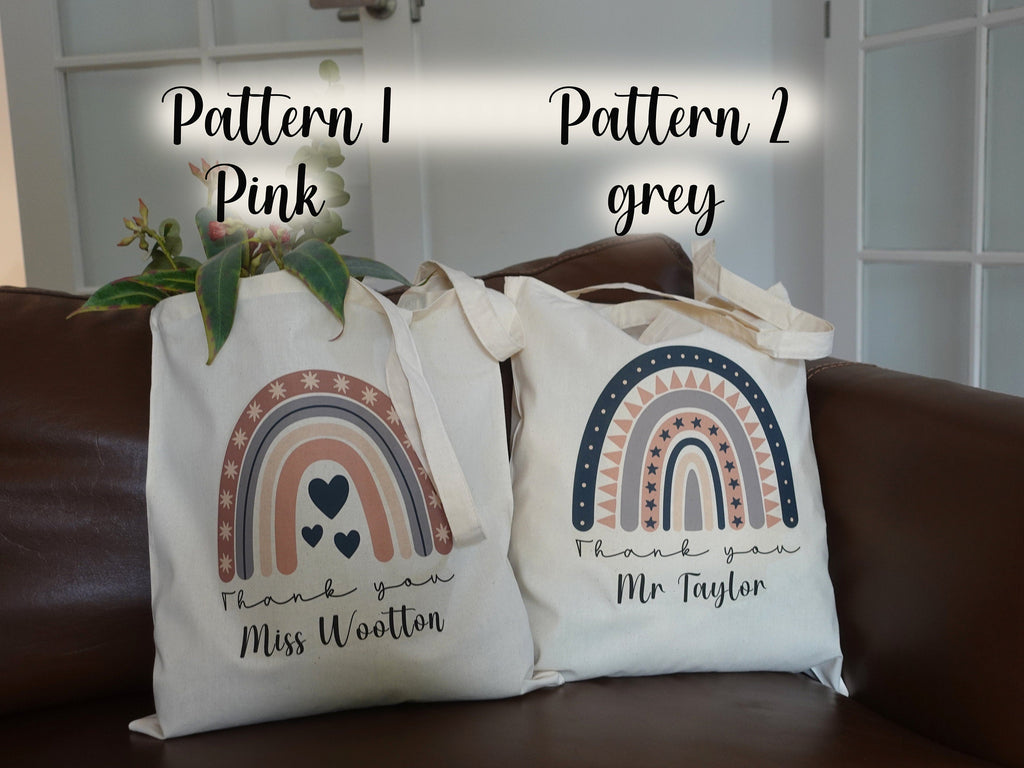 BeLettered. Personalised Teacher gift, Custom Cotton Tote Bag