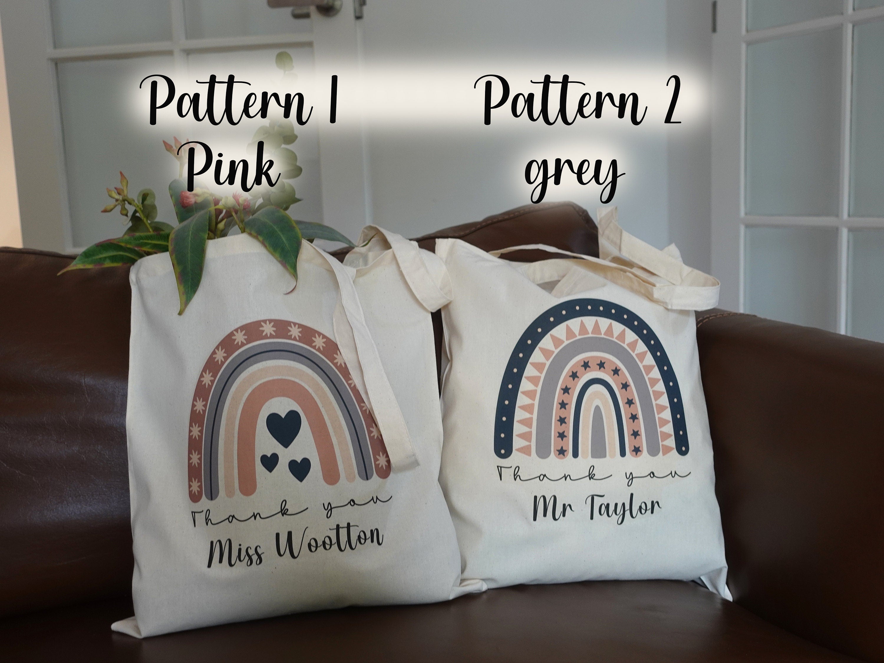 BeLettered. Personalised Teacher gift, Custom Cotton Tote Bag