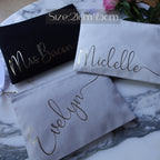 Personalized Cotton  Makeup Bag
