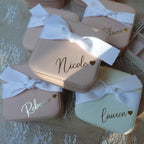 Custom jewelry box with ribbon