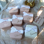 Custom jewelry box with ribbon