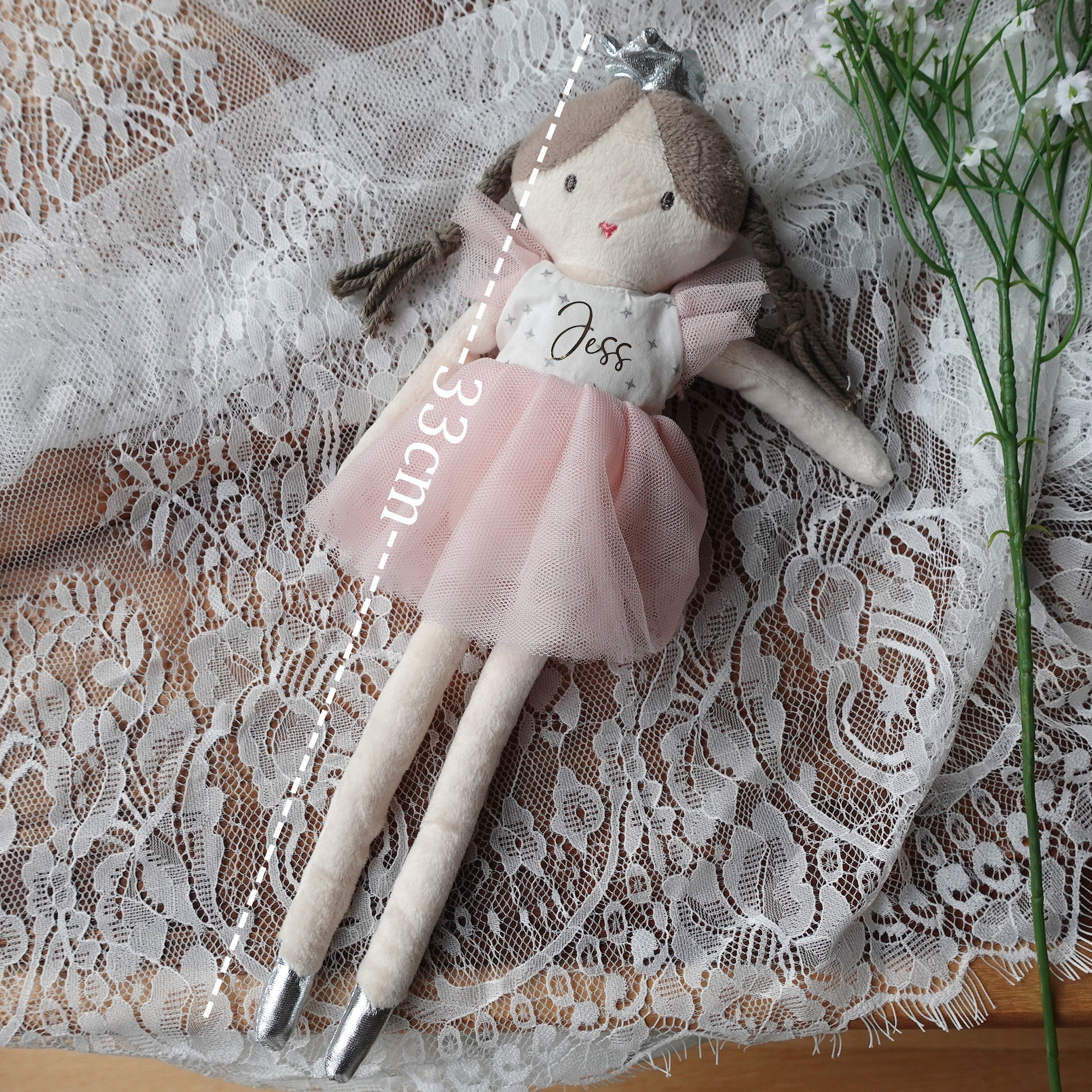 Personalised Flower Girl Proposal Doll, Girl's Name Gift
