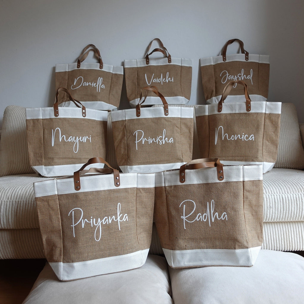 BeLettered. Personalized Jute Bag