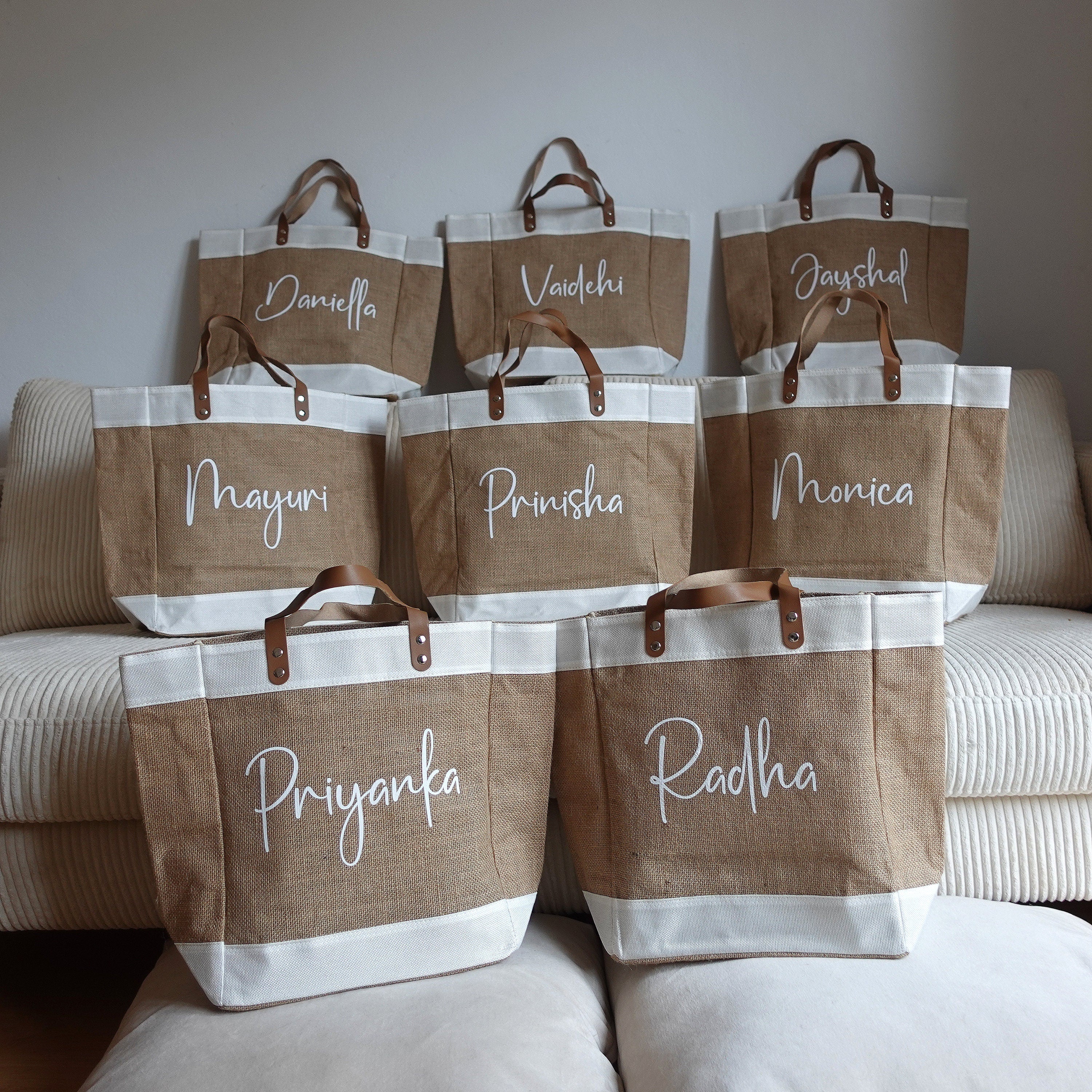 BeLettered. Personalized Jute Bag