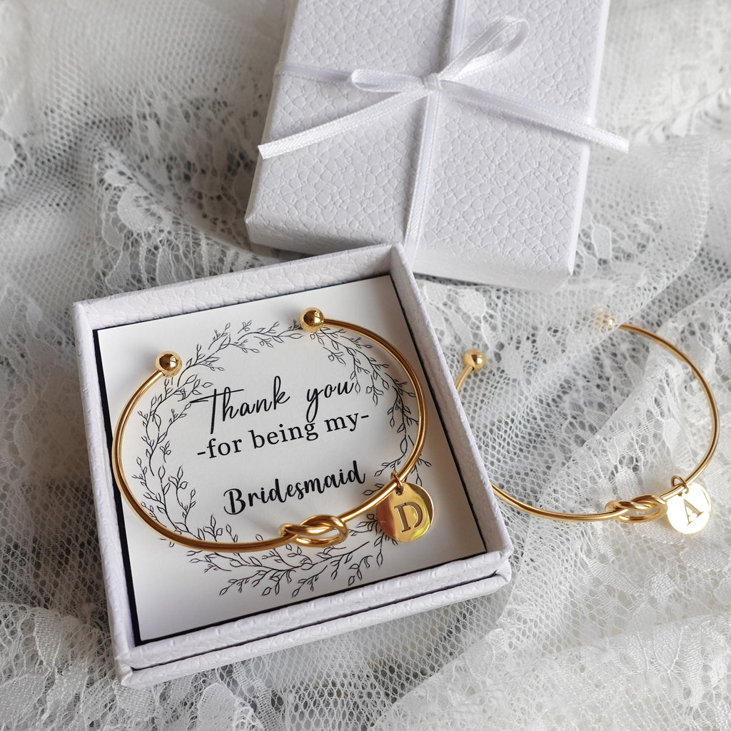 Personalized Tie the Knot  Bracelet