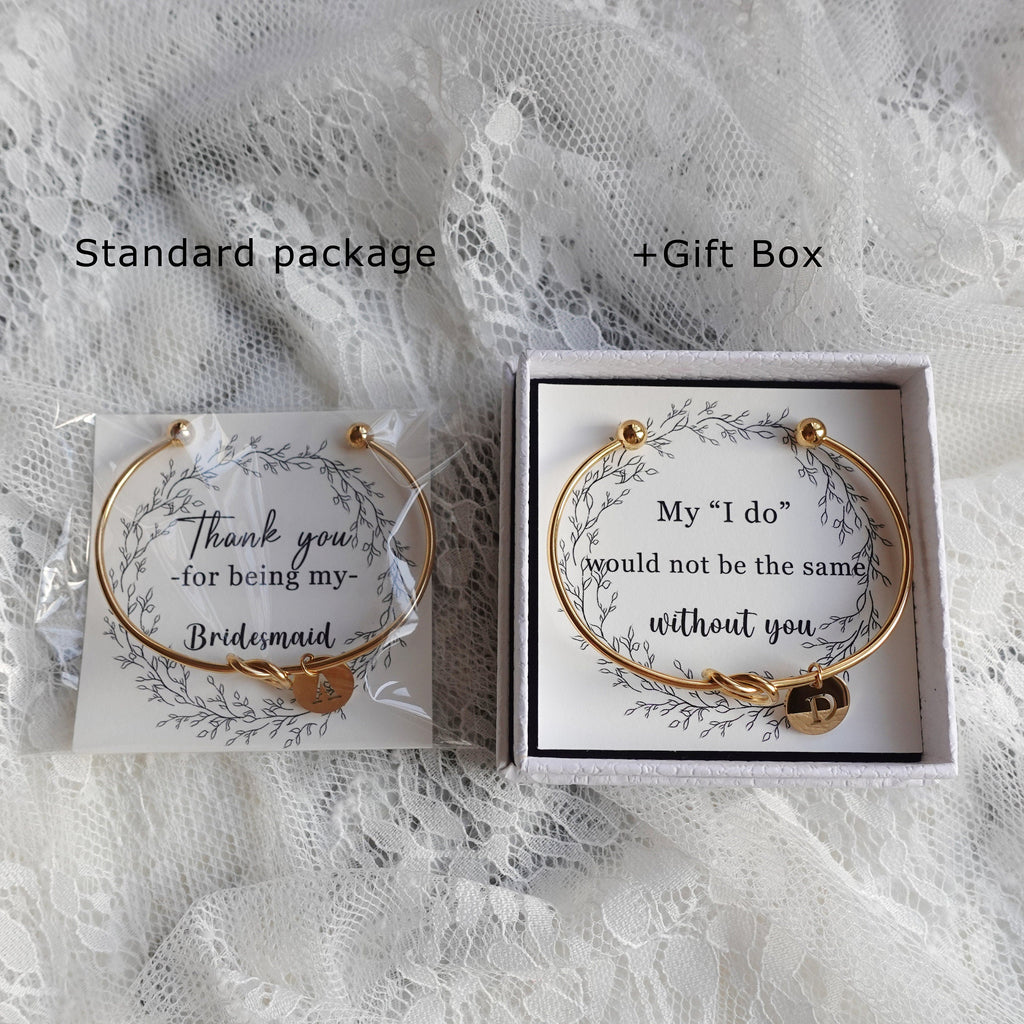 Personalized Tie the Knot  Bracelet