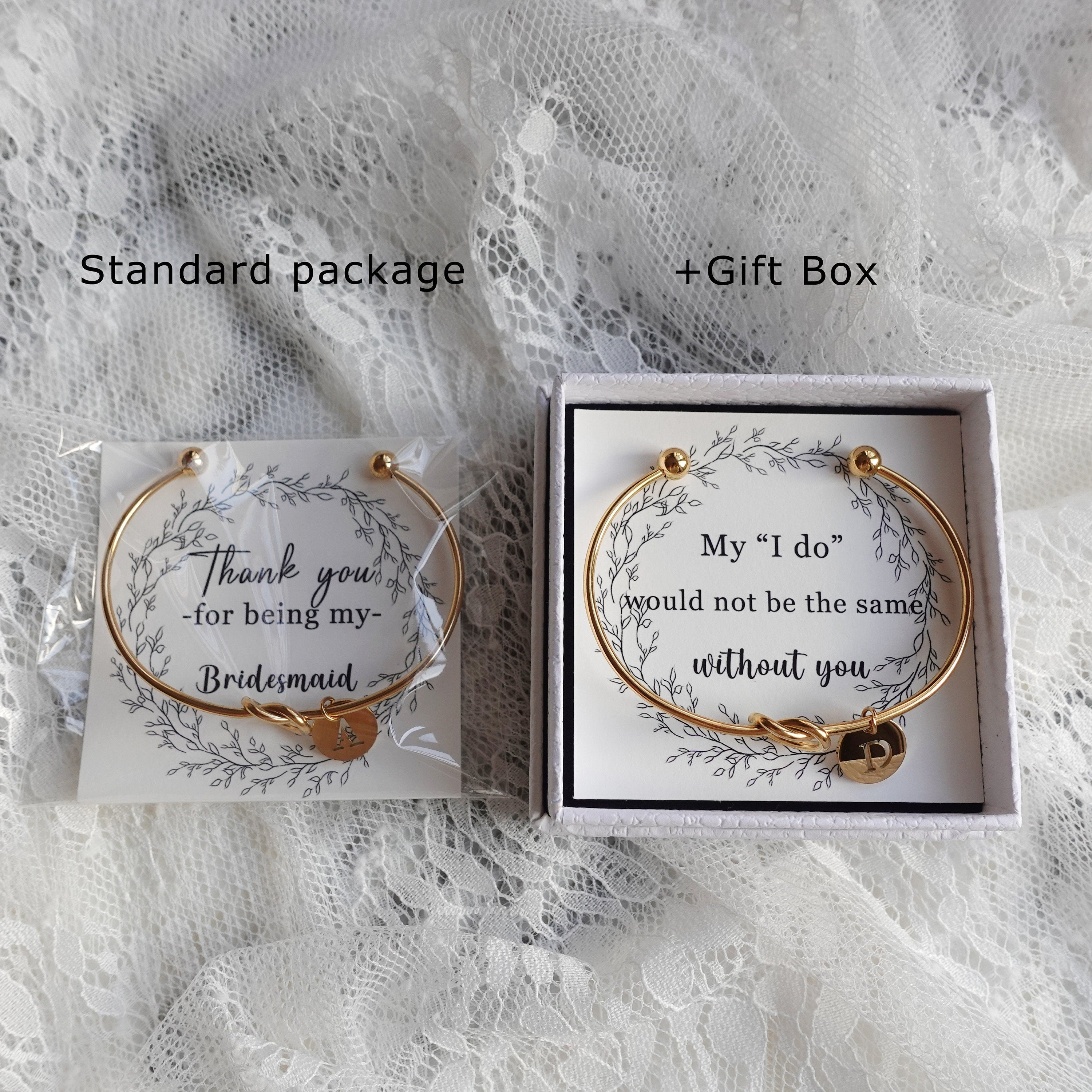 Personalized Tie the Knot  Bracelet
