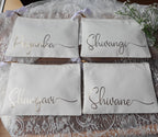 Personalized Cotton  Makeup Bag