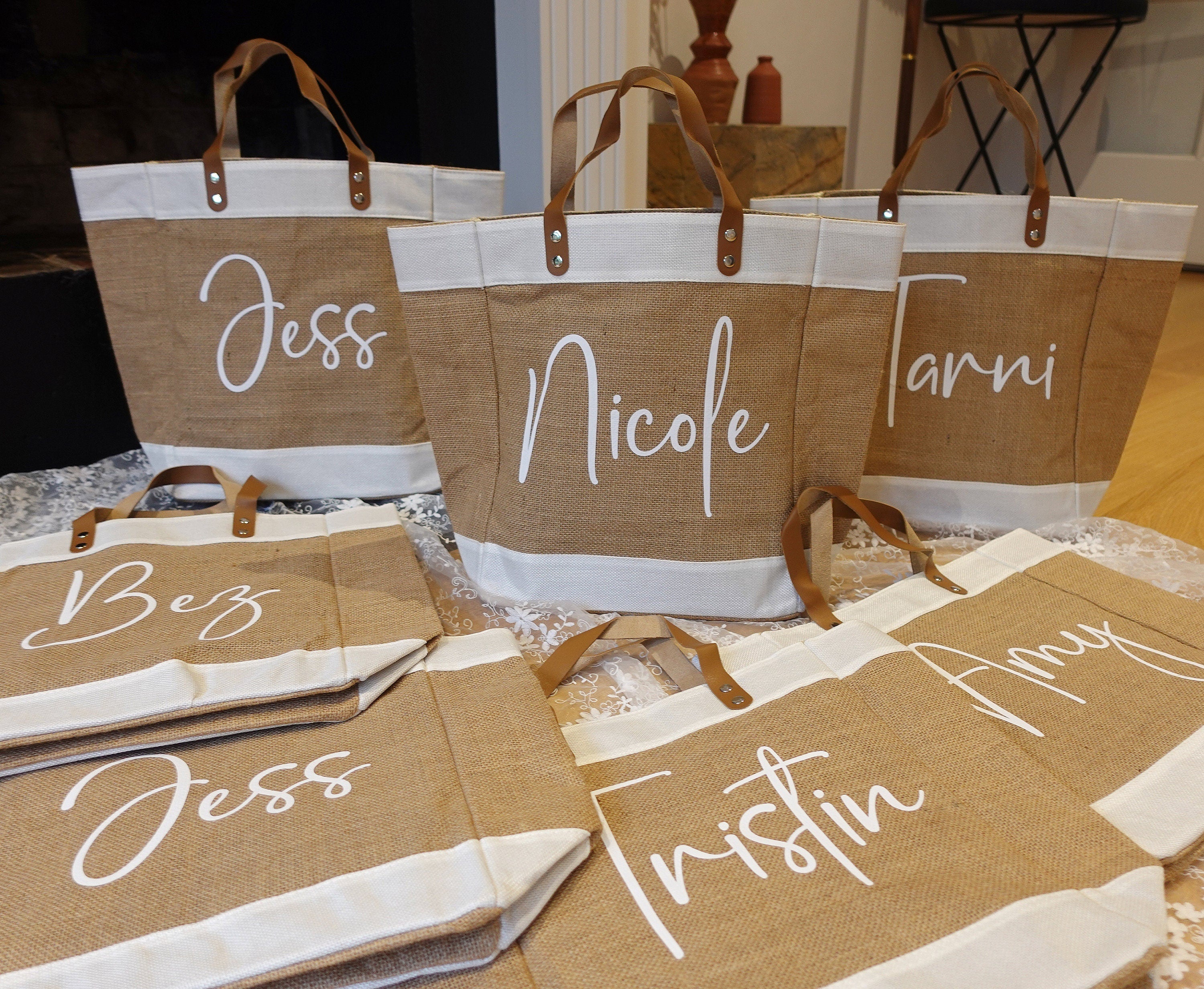 BeLettered. Personalized Jute Bag