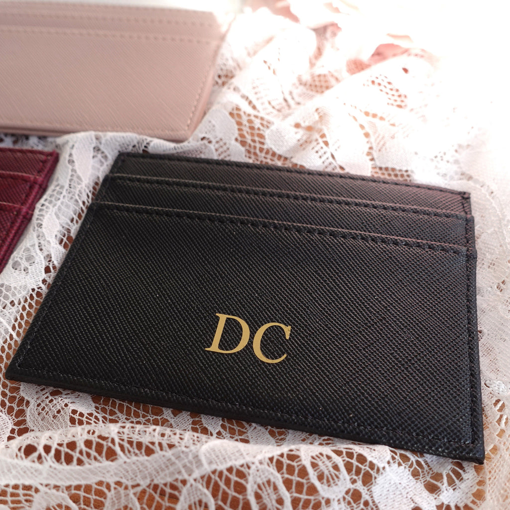 BeLettered. Personalised Leather Card Holder, Purse