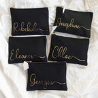 Personalized Cotton  Makeup Bag