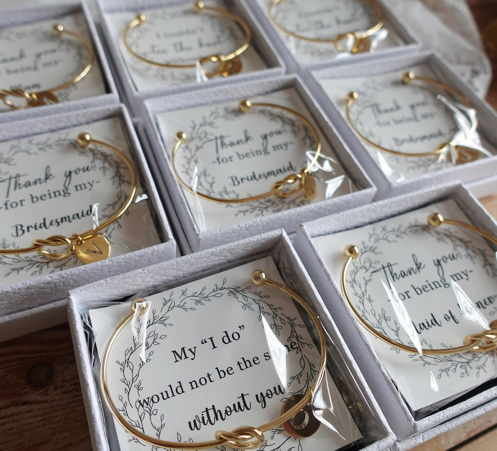 Personalized Tie the Knot  Bracelet