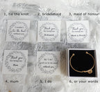 Personalized Tie the Knot  Bracelet