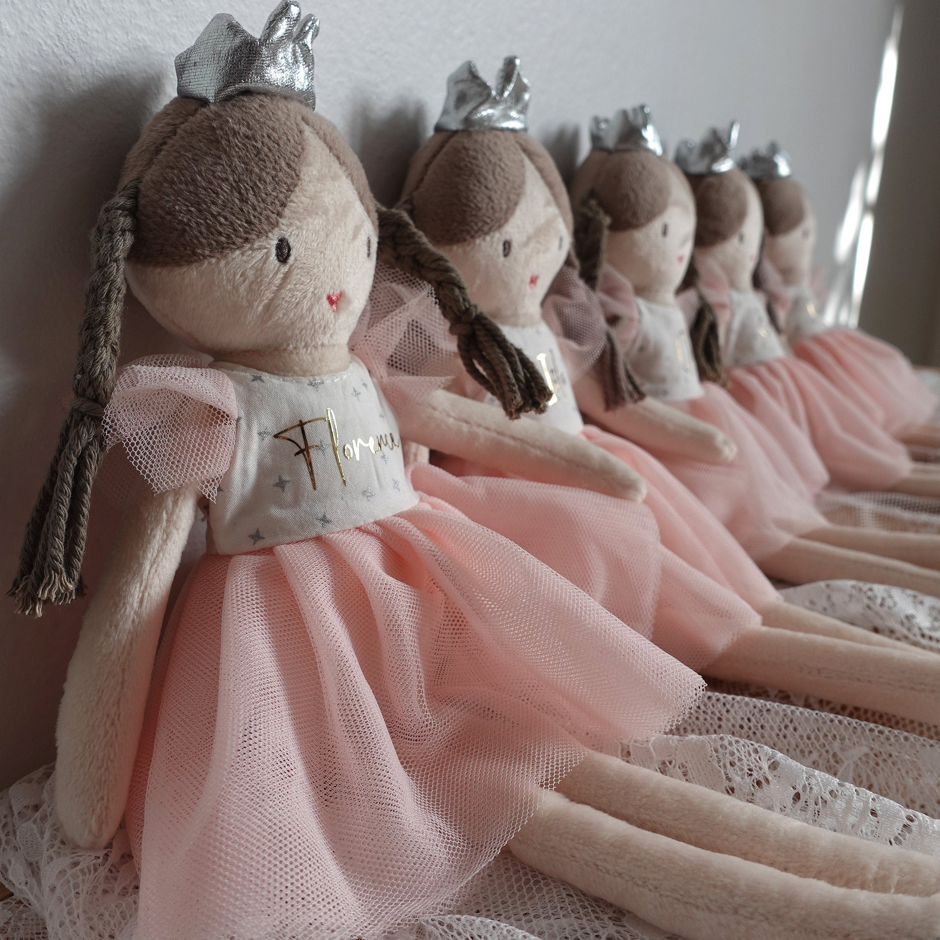 Personalised Flower Girl Proposal Doll, Girl's Name Gift
