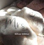 Personalized Fluffy Bride Bridesmaid Slippers