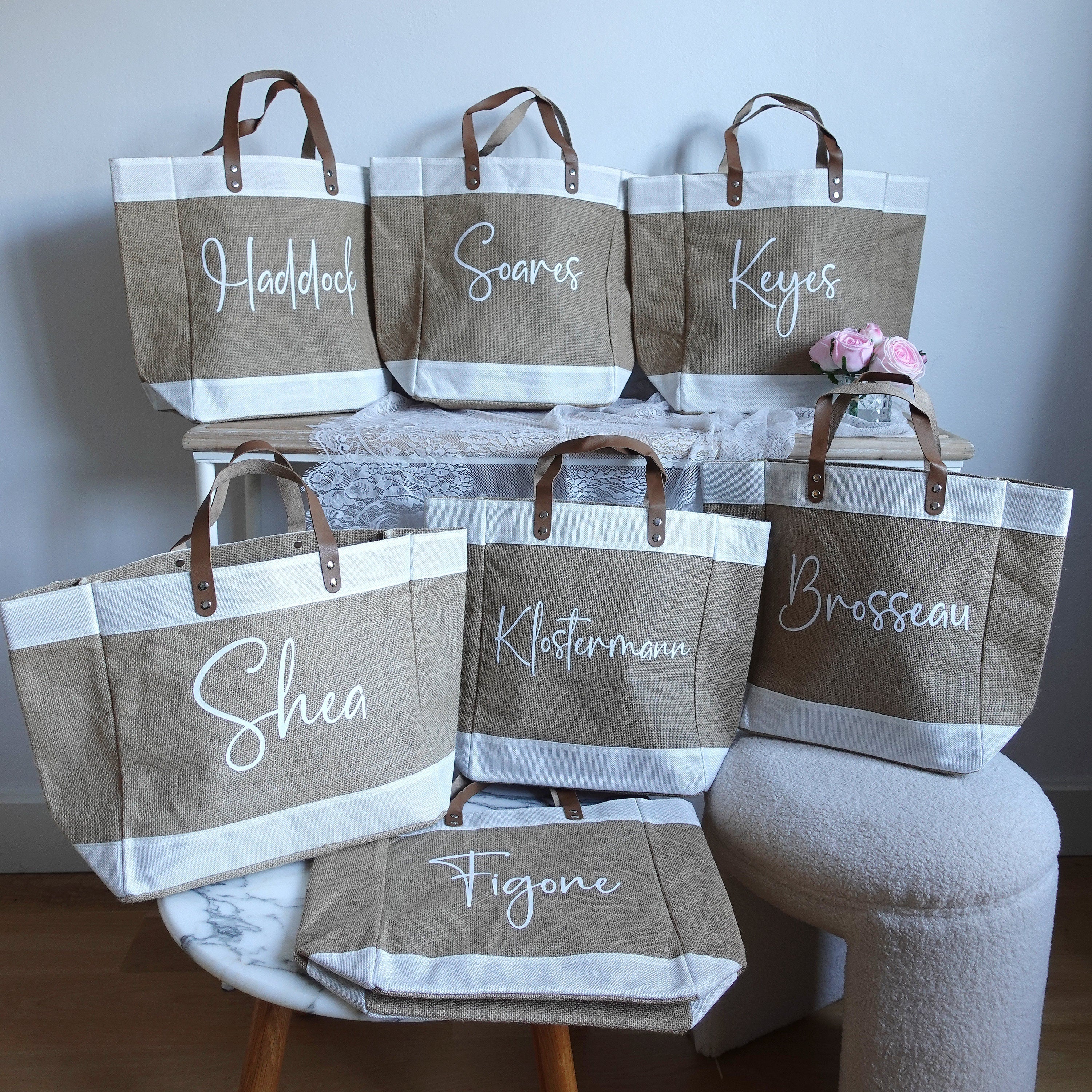 BeLettered. Personalized Jute Bag