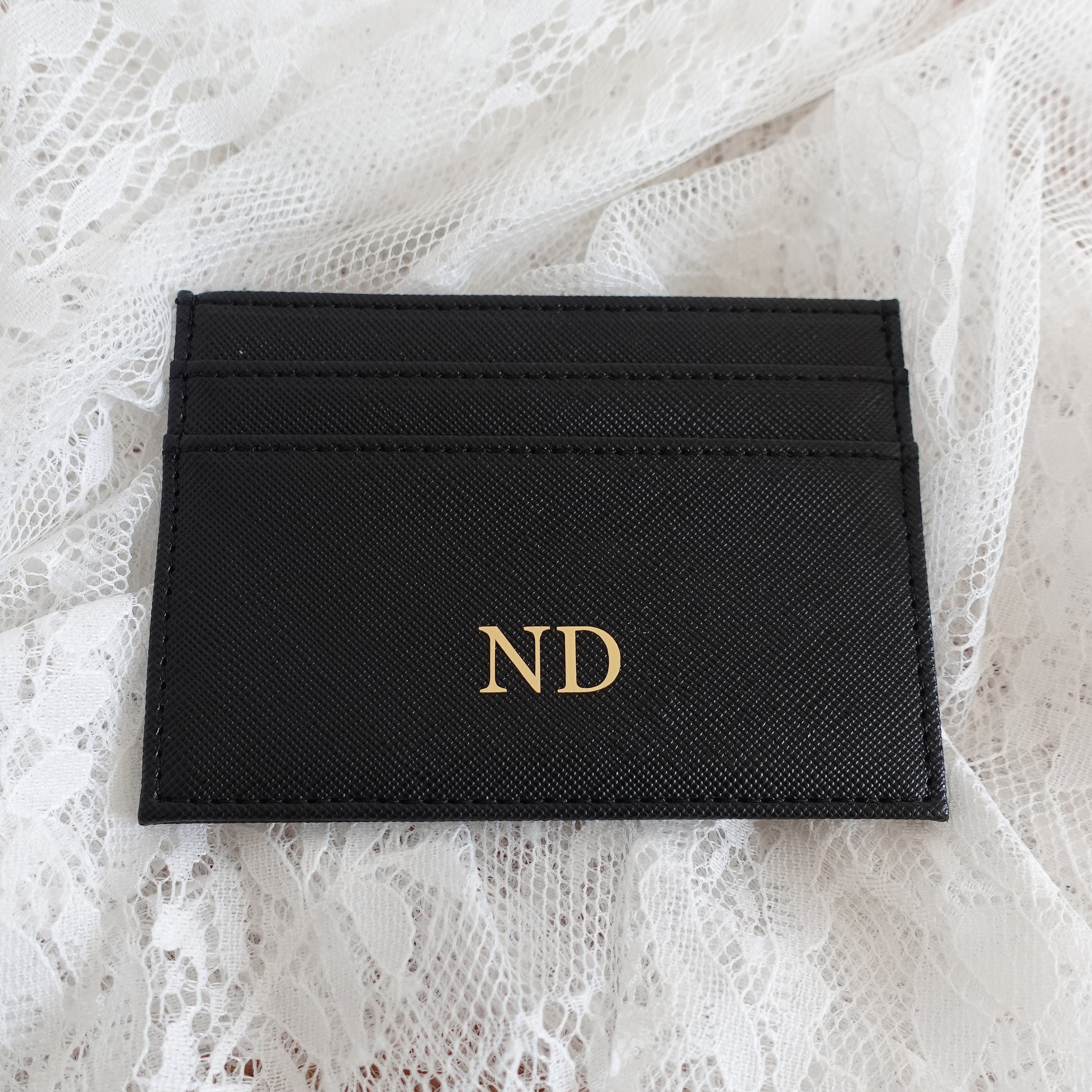 BeLettered. Personalised Leather Card Holder, Purse