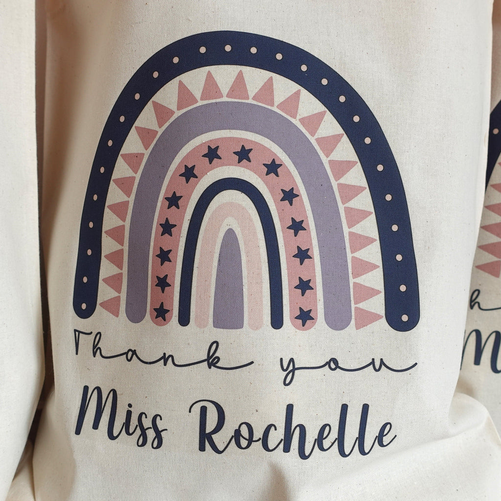 BeLettered. Personalised Teacher gift, Custom Cotton Tote Bag