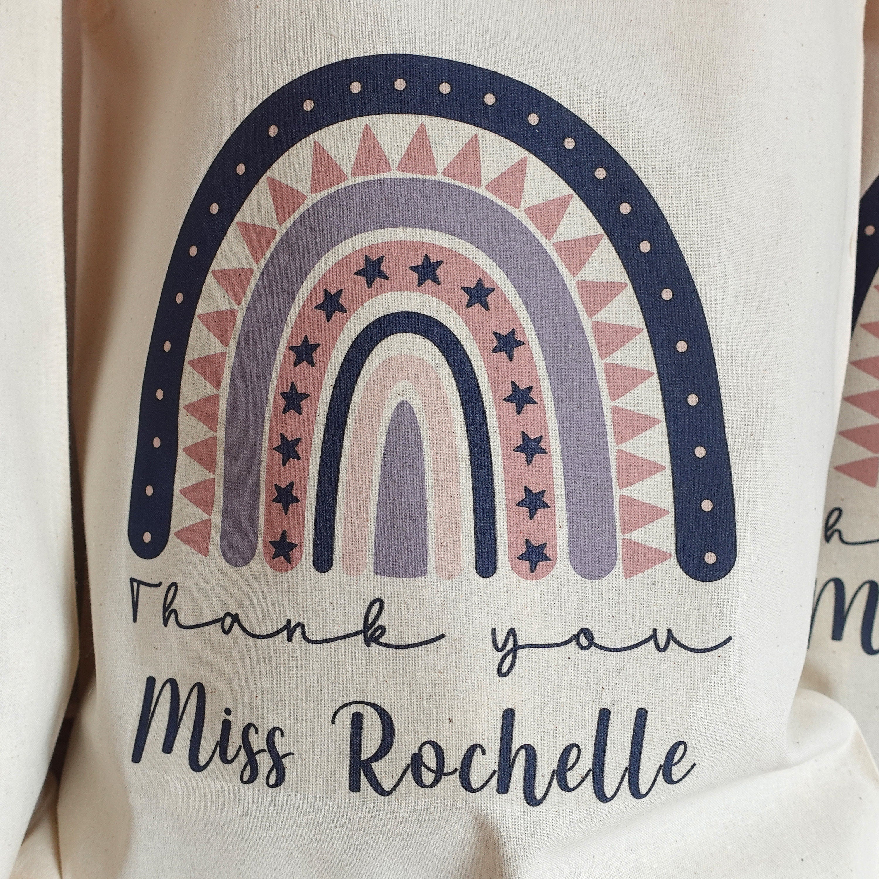 BeLettered. Personalised Teacher gift, Custom Cotton Tote Bag