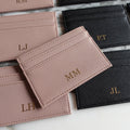 BeLettered. Personalised Leather Card Holder, Purse