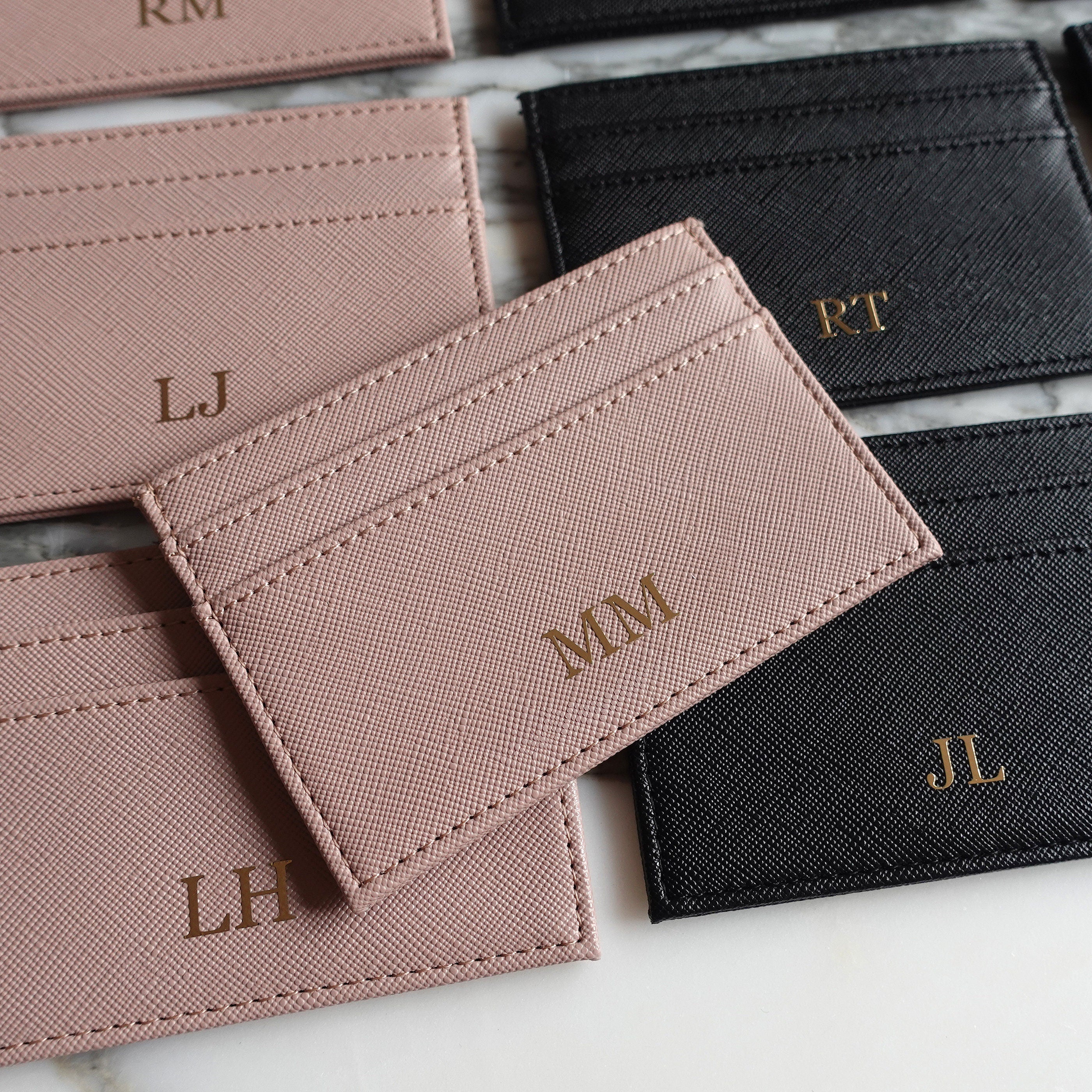 BeLettered. Personalised Leather Card Holder, Purse