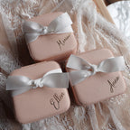 Custom jewelry box with ribbon