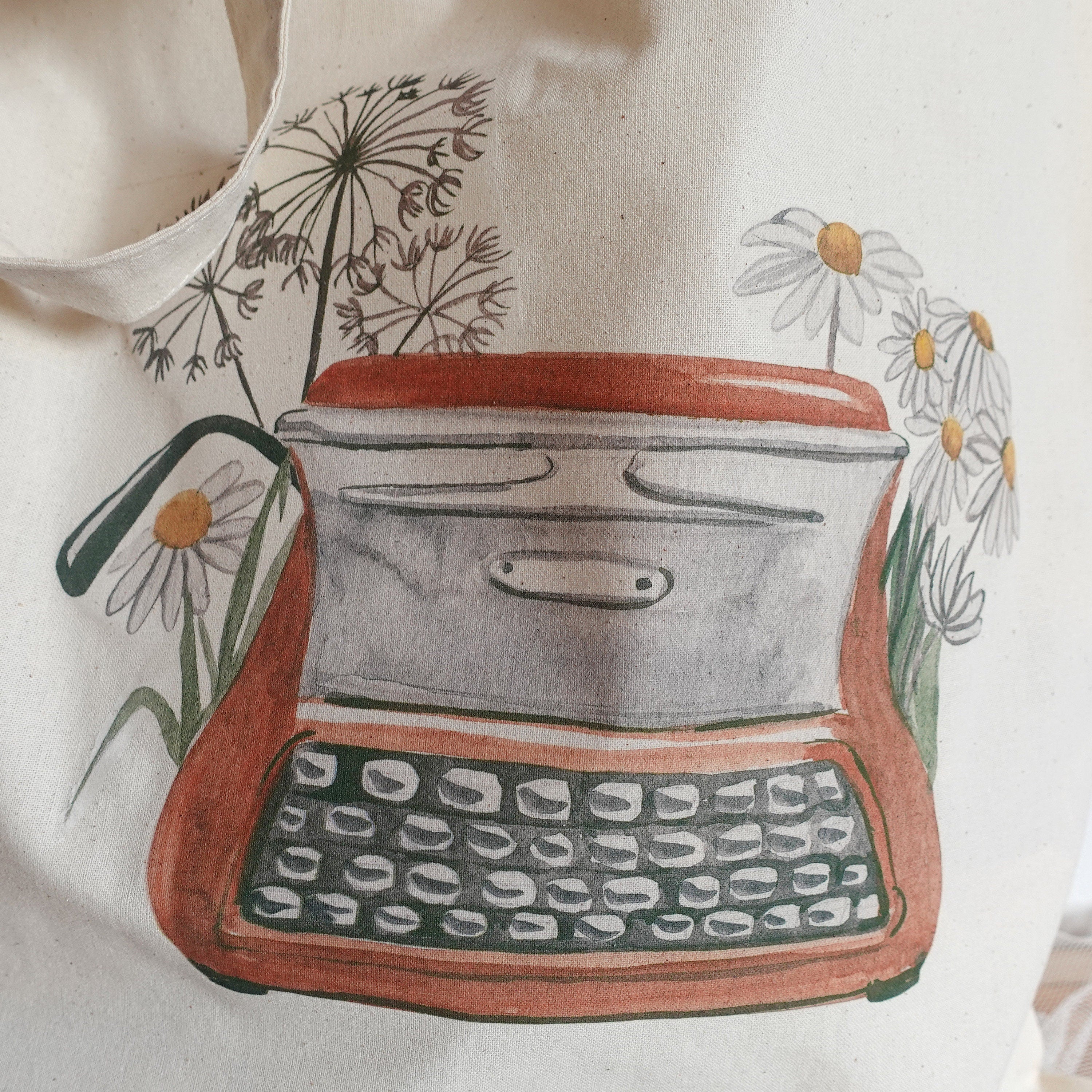Floral BooksTote Bags