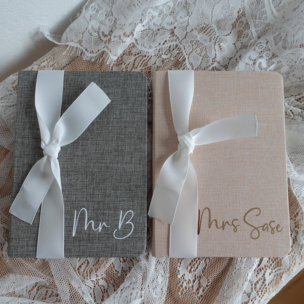 Personalized Fabric  Journal, 5"x7" Notebook