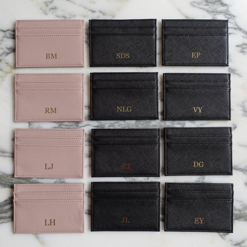 BeLettered. Personalised Leather Card Holder, Purse