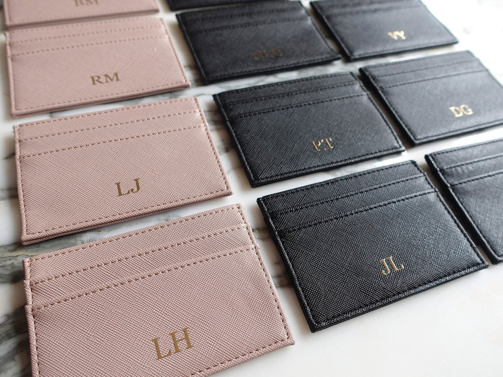 BeLettered. Personalised Leather Card Holder, Purse