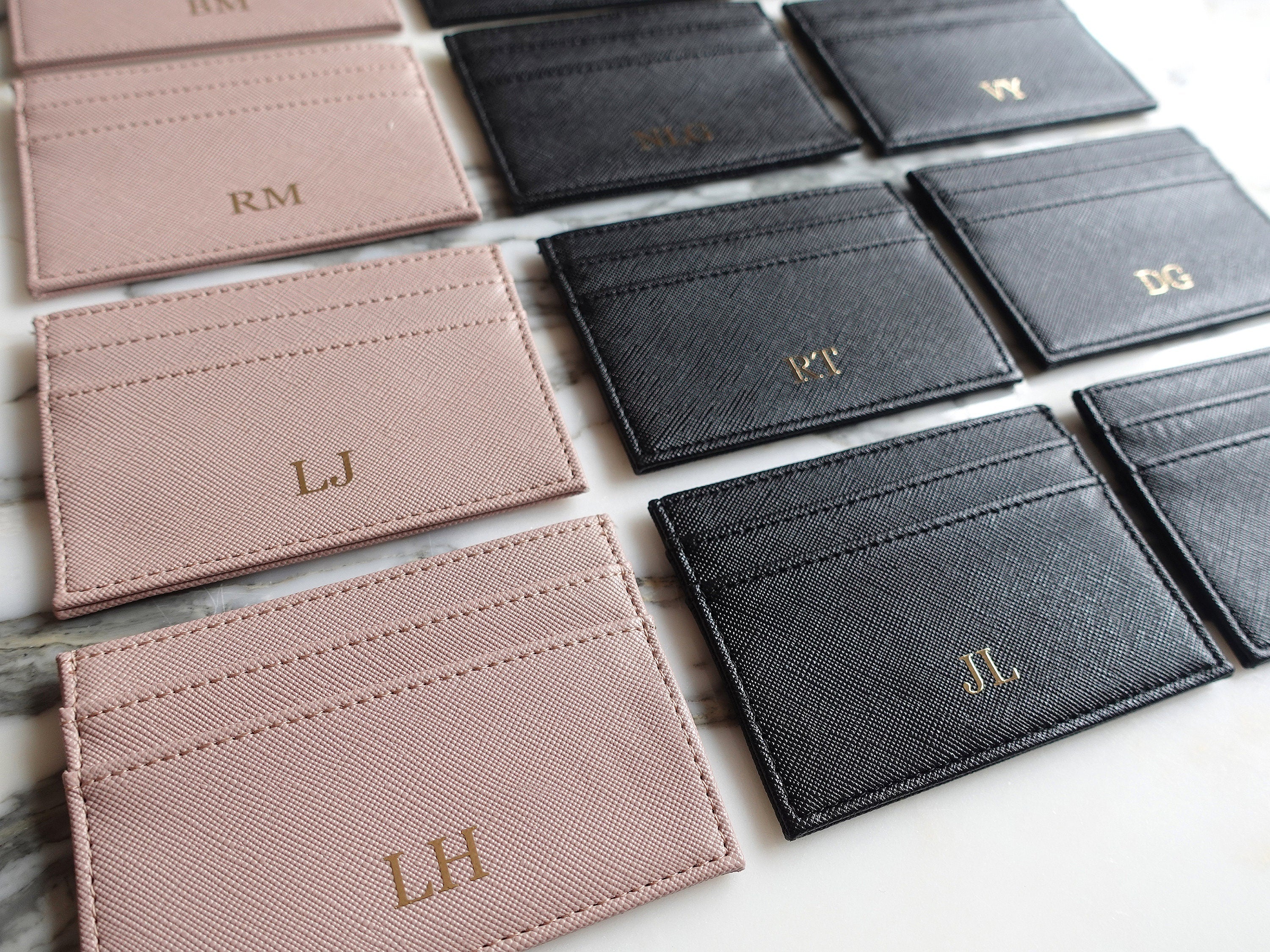 BeLettered. Personalised Leather Card Holder, Purse