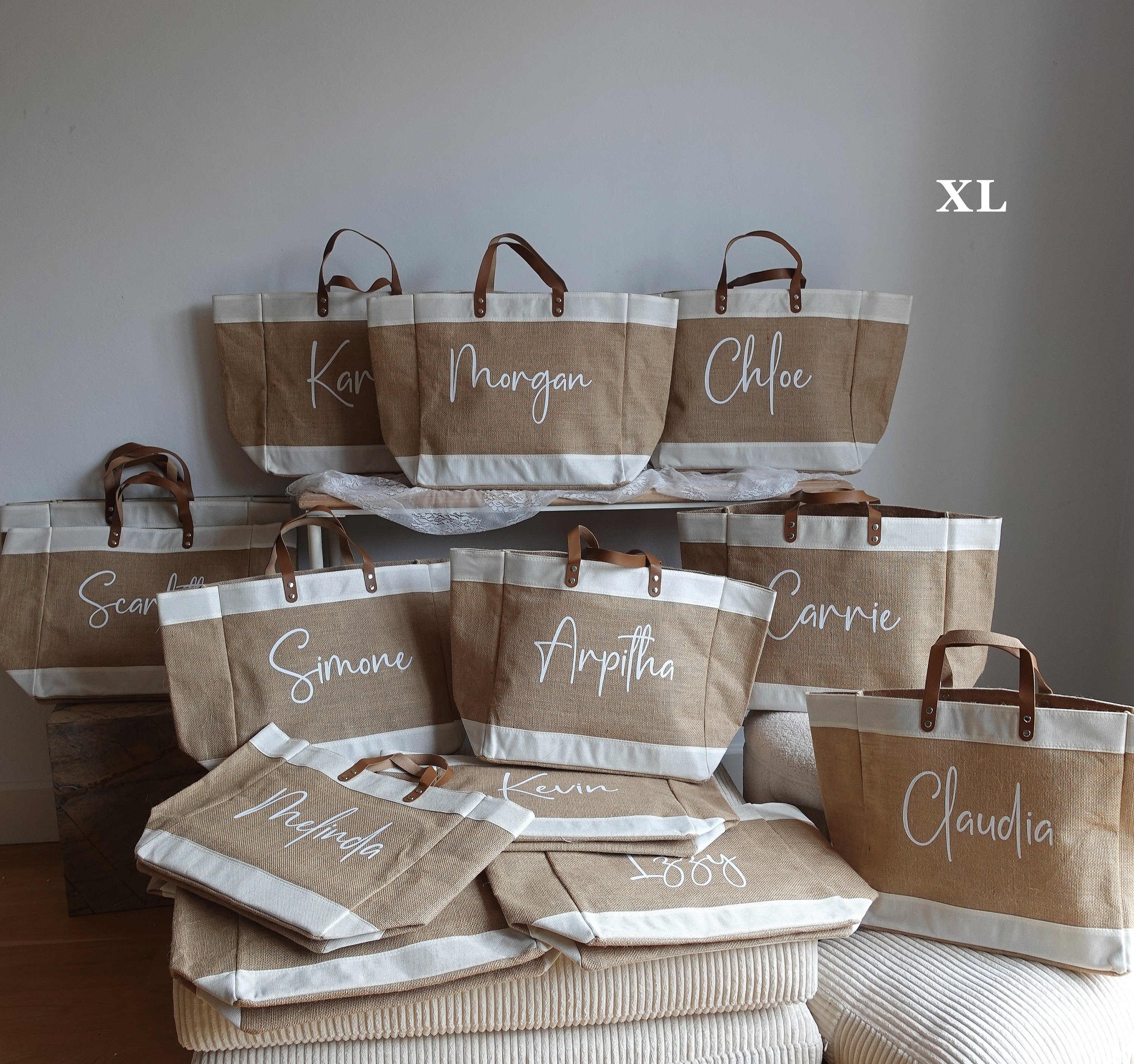 BeLettered. Personalized Jute Bag