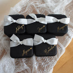 Custom jewelry box with ribbon