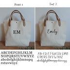 BeLettered. Personalized Canvas Crossbody Bag