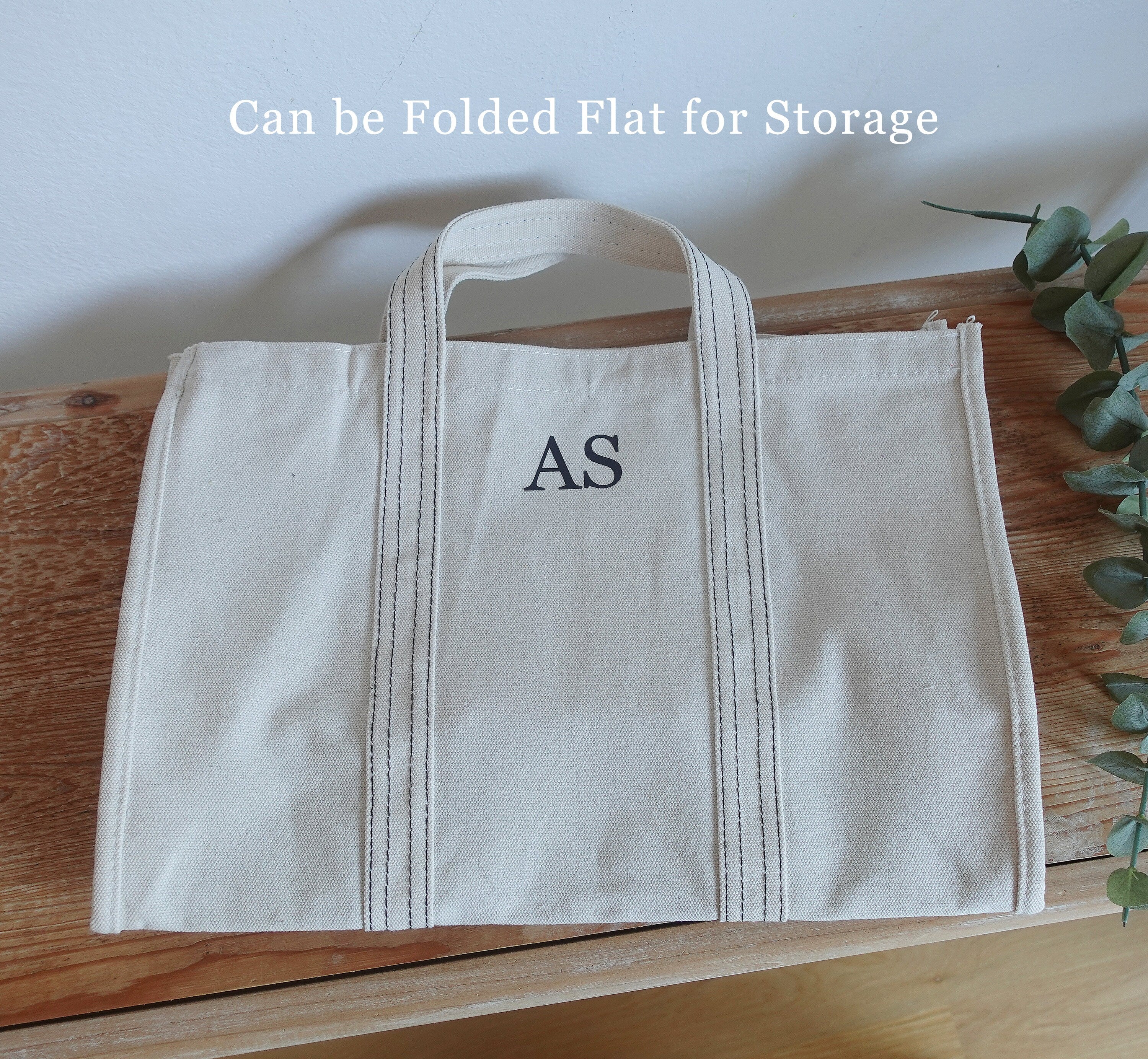 BeLettered. Personalized Canvas Tote Bag
